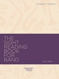 The Sight-Reading Book for Band, Vol. 3 Trombone 1 band method book cover